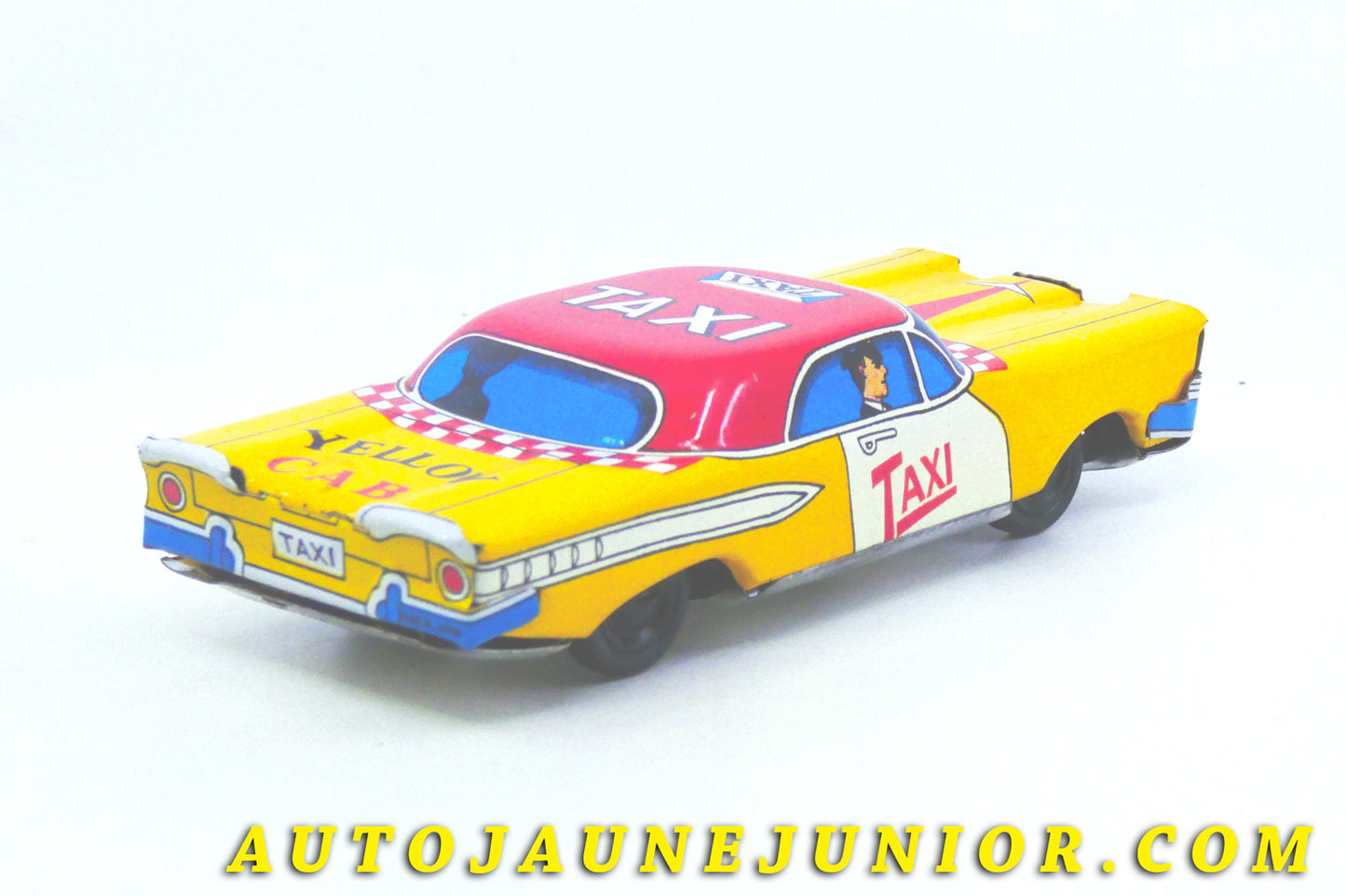 Le #4393 - Japon - Taxi - Yellow Cab (style Edsel 1958) est en vente sur Auto Jaune Junior ! Découvrez nos collections de diecast Minialuxe, CIJ, C-I-J, JRD, J-R-D,  Matchbox, Majorette… AutoJauneJunior.com : le site de vente en ligne et de partage pour les passionés de miniatures et collectionneurs de jouets anciens ! Des centaines de modèles en vente, et des nouveautés mises en ligne chaque jour à 21h00 !