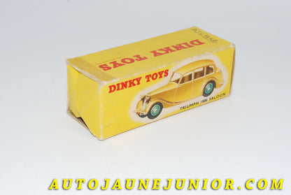 Le #4419 - Dinky Toys - Triumph - Boite vide 1800 Saloon est en vente sur Auto Jaune Junior ! Découvrez nos collections de diecast Minialuxe, CIJ, C-I-J, JRD, J-R-D,  Matchbox, Majorette… AutoJauneJunior.com : le site de vente en ligne et de partage pour les passionés de miniatures et collectionneurs de jouets anciens ! Des centaines de modèles en vente, et des nouveautés mises en ligne chaque jour à 21h00 !