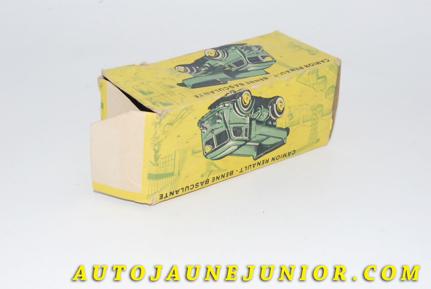 Le #4422 - C-I-J - Renault - Boite vide Camion Benne basculante 120 CV  est en vente sur Auto Jaune Junior ! Découvrez nos collections de diecast Minialuxe, CIJ, C-I-J, JRD, J-R-D,  Matchbox, Majorette… AutoJauneJunior.com : le site de vente en ligne et de partage pour les passionés de miniatures et collectionneurs de jouets anciens ! Des centaines de modèles en vente, et des nouveautés mises en ligne chaque jour à 21h00 !