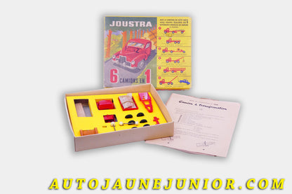 Le #4437 - Joustra - Coffret 1954 - "Boite de composition" - 6 Camions en 1  est en vente sur Auto Jaune Junior ! Découvrez nos collections de diecast Minialuxe, CIJ, C-I-J, JRD, J-R-D,  Matchbox, Majorette… AutoJauneJunior.com : le site de vente en ligne et de partage pour les passionés de miniatures et collectionneurs de jouets anciens ! Des centaines de modèles en vente, et des nouveautés mises en ligne chaque jour à 21h00 !