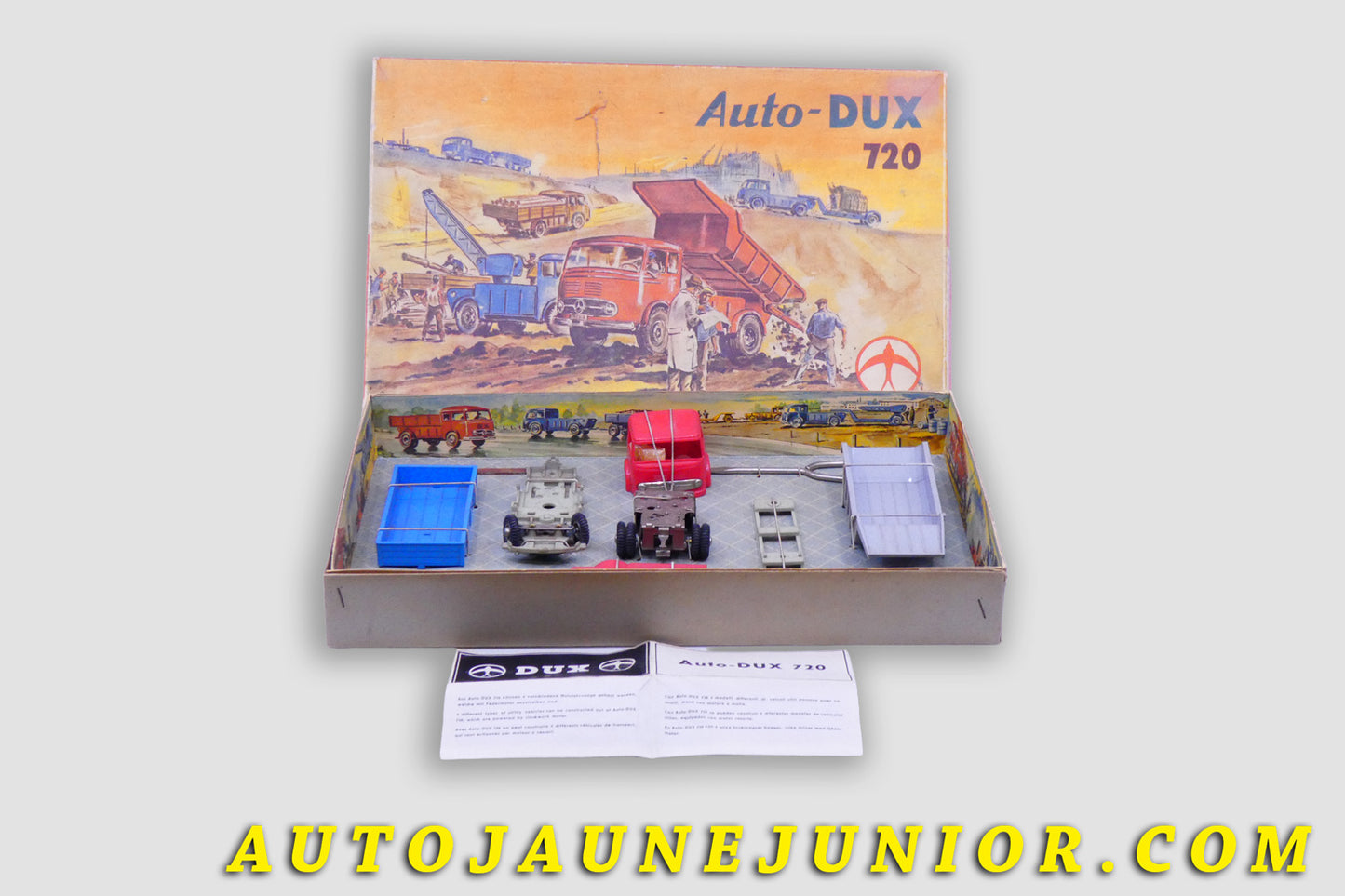 Le #4438 - DUX - Mercedes - Coffret de montage - Cabine LP 3226 avec Benne, Plateau, cabinne, chassis… est en vente sur Auto Jaune Junior ! Découvrez nos collections de diecast Minialuxe, CIJ, C-I-J, JRD, J-R-D,  Matchbox, Majorette… AutoJauneJunior.com : le site de vente en ligne et de partage pour les passionés de miniatures et collectionneurs de jouets anciens ! Des centaines de modèles en vente, et des nouveautés mises en ligne chaque jour à 21h00 !