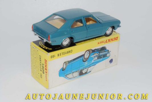 Le #4512 - Dinky Toys - Chrysler - 180 Berline est en vente sur Auto Jaune Junior ! Découvrez nos collections de diecast Minialuxe, CIJ, C-I-J, JRD, J-R-D,  Matchbox, Majorette… AutoJauneJunior.com : le site de vente en ligne et de partage pour les passionés de miniatures et collectionneurs de jouets anciens ! Des centaines de modèles en vente, et des nouveautés mises en ligne chaque jour à 21h00 !