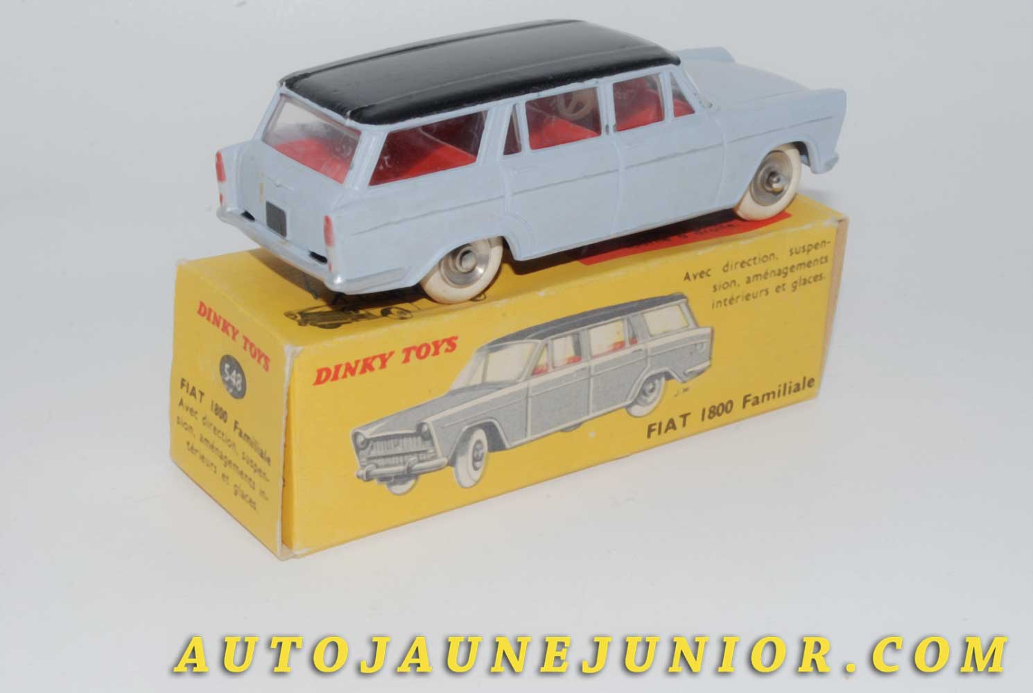 Le #4513 - Dinky Toys - Fiat - 1800 familiale est en vente sur Auto Jaune Junior ! Découvrez nos collections de diecast Minialuxe, CIJ, C-I-J, JRD, J-R-D,  Matchbox, Majorette… AutoJauneJunior.com : le site de vente en ligne et de partage pour les passionés de miniatures et collectionneurs de jouets anciens ! Des centaines de modèles en vente, et des nouveautés mises en ligne chaque jour à 21h00 !