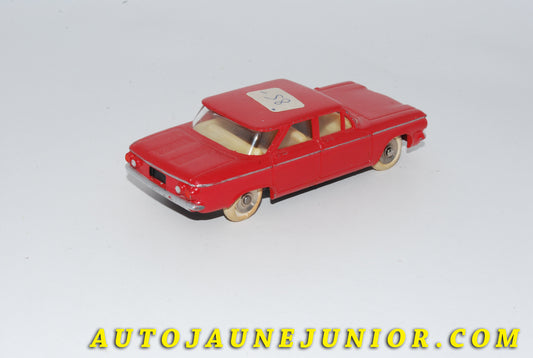Le #4782 - Dinky Toys - Chevrolet - Corvair (Teinte rouge clair !) est en vente sur Auto Jaune Junior ! Découvrez nos collections de diecast Minialuxe, CIJ, C-I-J, JRD, J-R-D,  Matchbox, Majorette… AutoJauneJunior.com : le site de vente en ligne et de partage pour les passionés de miniatures et collectionneurs de jouets anciens ! Des centaines de modèles en vente, et des nouveautés mises en ligne chaque jour à 21h00 !