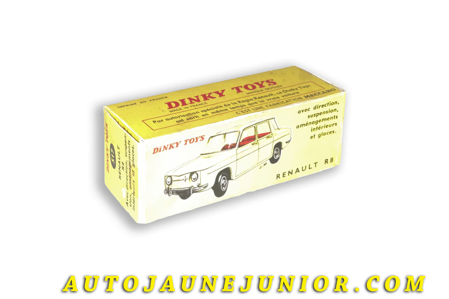 Le Dinky Toys Renault Boite vide Repro R8 est en vente sur Auto Jaune Junior ! Découvrez nos collections de diecast Minialuxe, CIJ, C-I-J, JRD, J-R-D,  Matchbox, Majorette… AutoJaune Junior ; AutoJauneJunior.com : LE site de partage pour les passionés de miniatures et collectionneurs de jouets anciens ! 