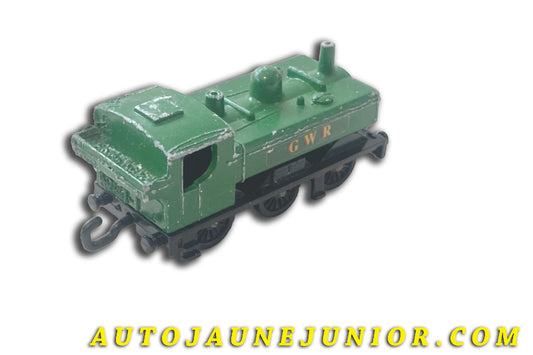 Le Matchbox GWC Wheels Pannier Tank Loco  - 1920 est en vente sur Auto Jaune Junior ! Découvrez nos collections de diecast Minialuxe, CIJ, C-I-J, JRD, J-R-D,  Matchbox, Majorette… AutoJaune Junior ; AutoJauneJunior.com : LE site de partage pour les passionés de miniatures et collectionneurs de jouets anciens ! 