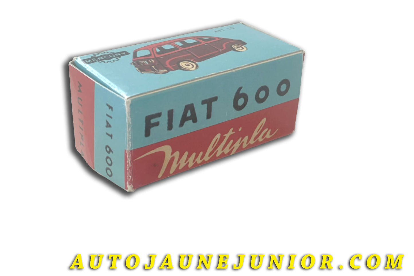 Le Mercury Fiat 600 Multipla - Boite vide Repro est en vente sur Auto Jaune Junior ! Découvrez nos collections de diecast Minialuxe, CIJ, C-I-J, JRD, J-R-D,  Matchbox, Majorette… AutoJaune Junior ; AutoJauneJunior.com : LE site de partage pour les passionés de miniatures et collectionneurs de jouets anciens ! 