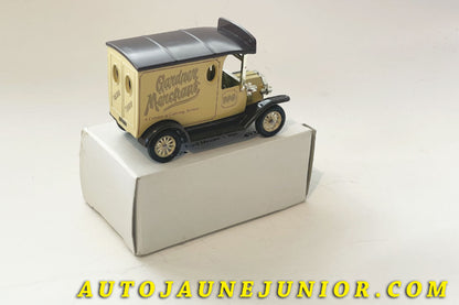 Le Lledo Ford T -Promotionnel - "Gardner Merchant" est en vente sur Auto Jaune Junior ! Découvrez nos collections de diecast Minialuxe, CIJ, C-I-J, JRD, J-R-D,  Matchbox, Majorette… AutoJaune Junior ; AutoJauneJunior.com : LE site de partage pour les passionés de miniatures et collectionneurs de jouets anciens ! 