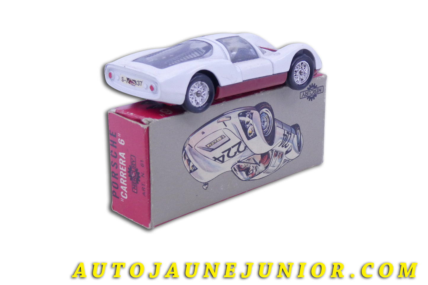 Le Mercury Porsche Carrera 6 est en vente sur Auto Jaune Junior ! Découvrez nos collections de diecast Minialuxe, CIJ, C-I-J, JRD, J-R-D,  Matchbox, Majorette… AutoJaune Junior ; AutoJauneJunior.com : LE site de partage pour les passionés de miniatures et collectionneurs de jouets anciens ! 