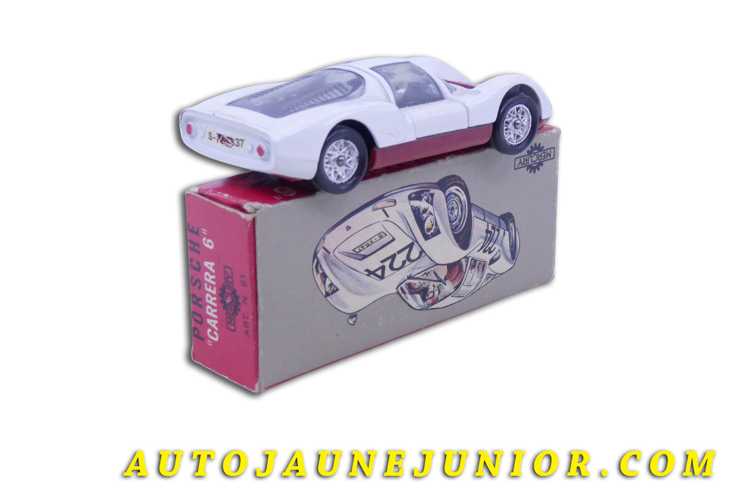 Le Mercury Porsche Carrera 6 est en vente sur Auto Jaune Junior ! Découvrez nos collections de diecast Minialuxe, CIJ, C-I-J, JRD, J-R-D,  Matchbox, Majorette… AutoJaune Junior ; AutoJauneJunior.com : LE site de partage pour les passionés de miniatures et collectionneurs de jouets anciens ! 