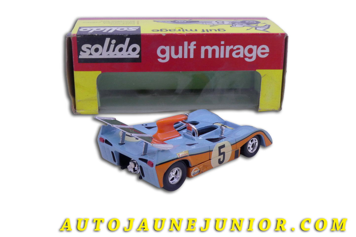 Le Solido Mirage M6 - Gulf - "1000Km de Spa" 1973 est en vente sur Auto Jaune Junior ! Découvrez nos collections de diecast Minialuxe, CIJ, C-I-J, JRD, J-R-D,  Matchbox, Majorette… AutoJaune Junior ; AutoJauneJunior.com : LE site de partage pour les passionés de miniatures et collectionneurs de jouets anciens ! 