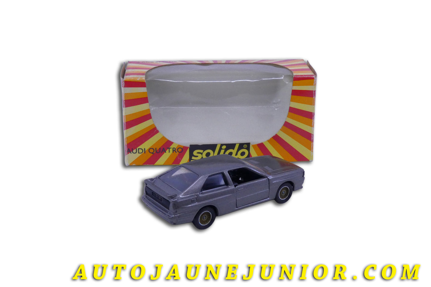 Le #5264 - Solido - Audi - Quattro est en vente sur Auto Jaune Junior ! Découvrez nos collections de diecast Minialuxe, CIJ, C-I-J, JRD, J-R-D,  Matchbox, Majorette… AutoJauneJunior.com : le site de vente en ligne et de partage pour les passionés de miniatures et collectionneurs de jouets anciens ! Des centaines de modèles en vente, et des nouveautés mises en ligne chaque jour à 21h00 !