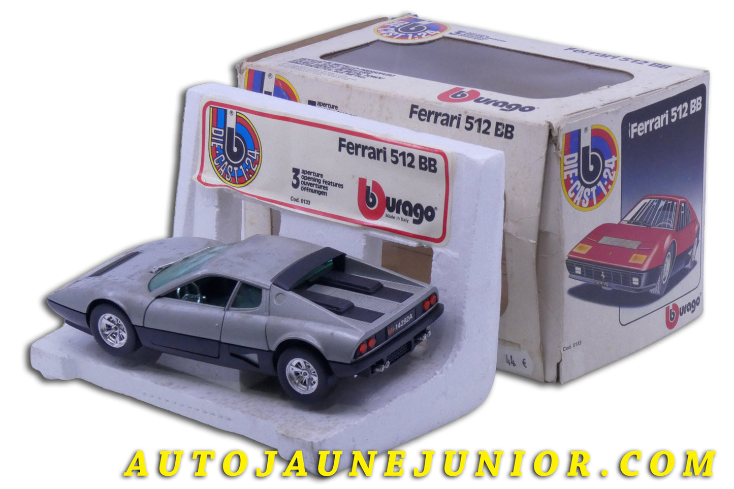 Le Burago Ferrari 512 BB est en vente sur Auto Jaune Junior ! Découvrez nos collections de diecast Minialuxe, CIJ, C-I-J, JRD, J-R-D,  Matchbox, Majorette… AutoJaune Junior ; AutoJauneJunior.com : LE site de partage pour les passionés de miniatures et collectionneurs de jouets anciens ! 