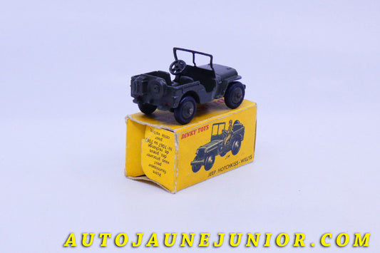 Le #5467 - Dinky Toys - Willys - Jeep Militaire est en vente sur Auto Jaune Junior ! Découvrez nos collections de diecast Minialuxe, CIJ, C-I-J, JRD, J-R-D,  Matchbox, Majorette… AutoJauneJunior.com : le site de vente en ligne et de partage pour les passionés de miniatures et collectionneurs de jouets anciens ! Des centaines de modèles en vente, et des nouveautés mises en ligne chaque jour à 21h00 !