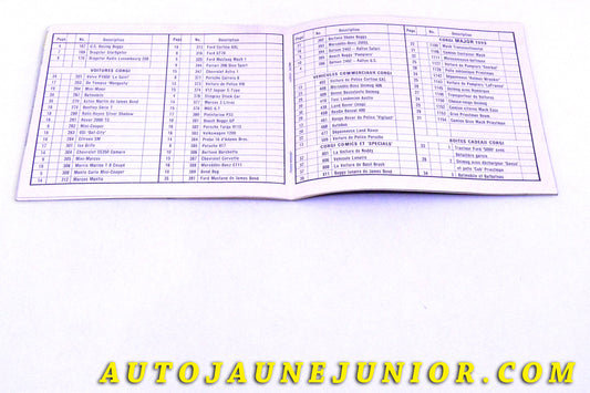 Le #6105 - Corgi Toys - Catalogue - 1973 est en vente sur Auto Jaune Junior ! Découvrez nos collections de diecast Minialuxe, CIJ, C-I-J, JRD, J-R-D,  Matchbox, Majorette… AutoJauneJunior.com : le site de vente en ligne et de partage pour les passionés de miniatures et collectionneurs de jouets anciens ! Des centaines de modèles en vente, et des nouveautés mises en ligne chaque jour à 21h00 !