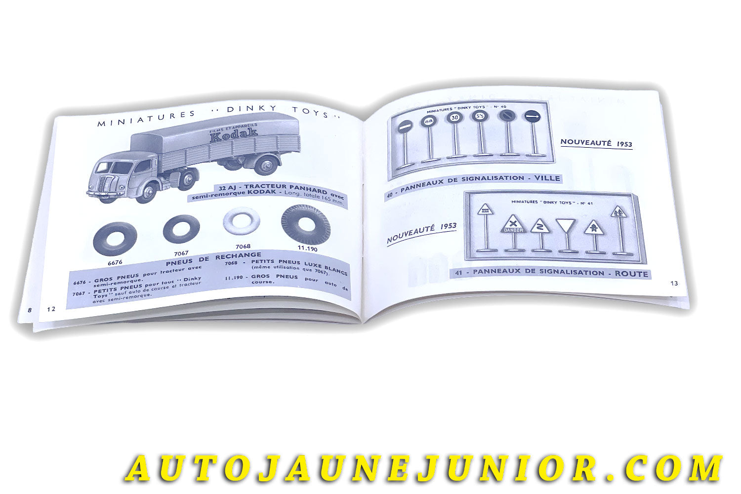 Le #6131 - Dinky Toys - Catalogue - Année 1953 - 16 Pages est en vente sur Auto Jaune Junior ! Découvrez nos collections de diecast Minialuxe, CIJ, C-I-J, JRD, J-R-D,  Matchbox, Majorette… AutoJauneJunior.com : le site de vente en ligne et de partage pour les passionés de miniatures et collectionneurs de jouets anciens ! Des centaines de modèles en vente, et des nouveautés mises en ligne chaque jour à 21h00 !