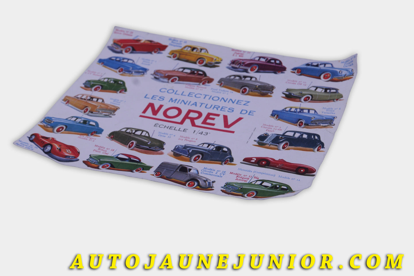 Le #6146 - Norev - Document - Affichette est en vente sur Auto Jaune Junior ! Découvrez nos collections de diecast Minialuxe, CIJ, C-I-J, JRD, J-R-D,  Matchbox, Majorette… AutoJauneJunior.com : le site de vente en ligne et de partage pour les passionés de miniatures et collectionneurs de jouets anciens ! Des centaines de modèles en vente, et des nouveautés mises en ligne chaque jour à 21h00 !