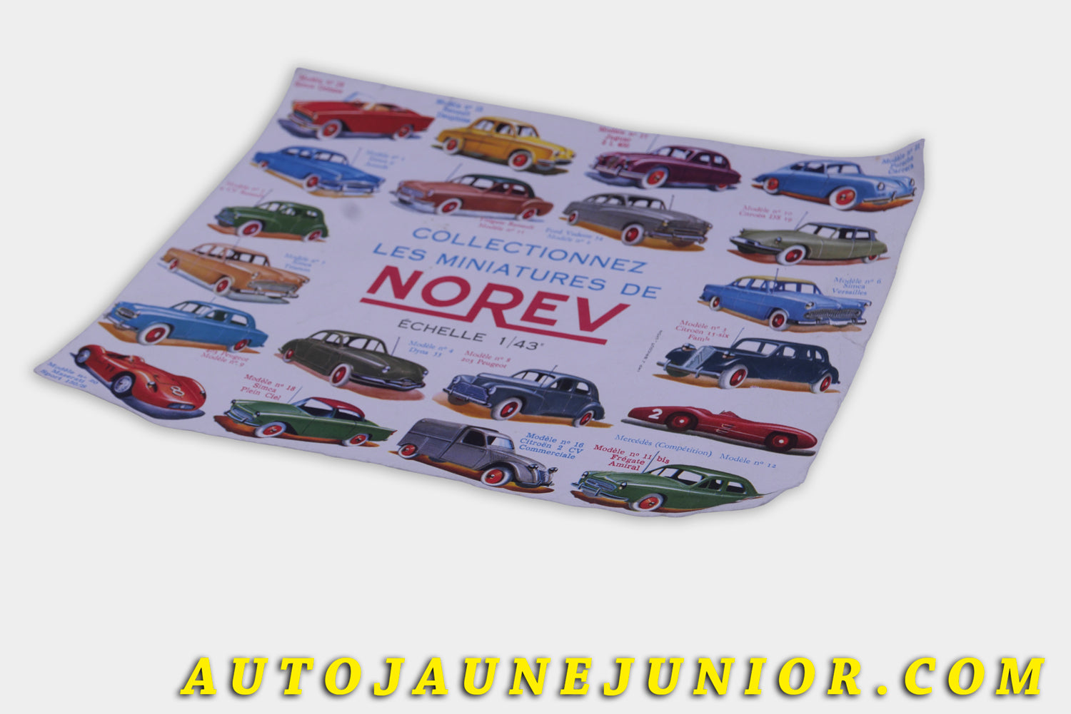 Le #6146 - Norev - Document - Affichette est en vente sur Auto Jaune Junior ! Découvrez nos collections de diecast Minialuxe, CIJ, C-I-J, JRD, J-R-D,  Matchbox, Majorette… AutoJauneJunior.com : le site de vente en ligne et de partage pour les passionés de miniatures et collectionneurs de jouets anciens ! Des centaines de modèles en vente, et des nouveautés mises en ligne chaque jour à 21h00 !