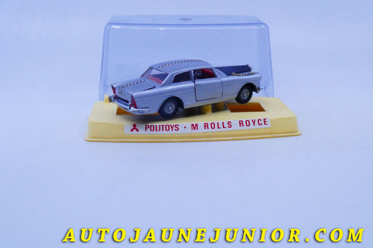 Le #6150 - Politoys / Polistil - Rolls Royce - Silver Cloud III (Rare Version Racing) est en vente sur Auto Jaune Junior ! Découvrez nos collections de diecast Minialuxe, CIJ, C-I-J, JRD, J-R-D,  Matchbox, Majorette… AutoJauneJunior.com : le site de vente en ligne et de partage pour les passionés de miniatures et collectionneurs de jouets anciens ! Des centaines de modèles en vente, et des nouveautés mises en ligne chaque jour à 21h00 !