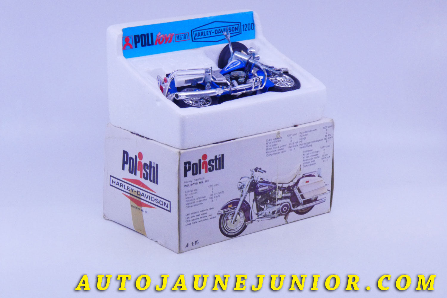 Le #6186 - Polistil - Harley - Davidson -  1200 est en vente sur Auto Jaune Junior ! Découvrez nos collections de diecast Minialuxe, CIJ, C-I-J, JRD, J-R-D,  Matchbox, Majorette… AutoJauneJunior.com : le site de vente en ligne et de partage pour les passionés de miniatures et collectionneurs de jouets anciens ! Des centaines de modèles en vente, et des nouveautés mises en ligne chaque jour à 21h00 !