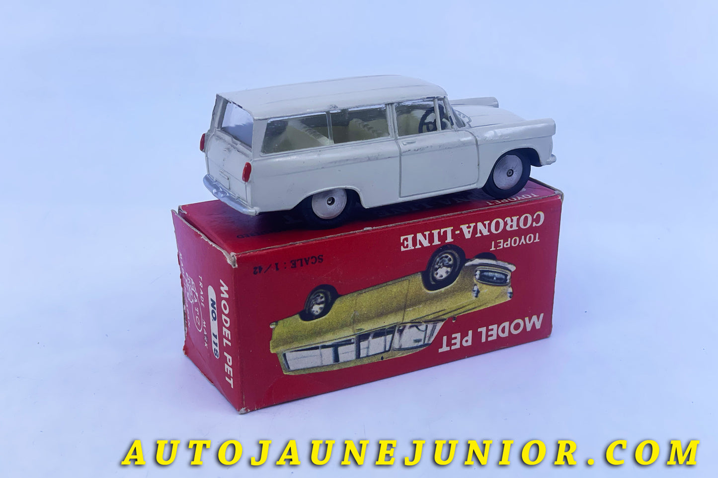 Le #6305 - ATC - Toyopet - Corona line est en vente sur Auto Jaune Junior ! Découvrez nos collections de diecast Minialuxe, CIJ, C-I-J, JRD, J-R-D,  Matchbox, Majorette… AutoJauneJunior.com : le site de vente en ligne et de partage pour les passionés de miniatures et collectionneurs de jouets anciens ! Des centaines de modèles en vente, et des nouveautés mises en ligne chaque jour à 21h00 !