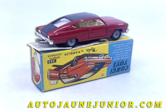 Le #6312 - Corgi Toys - Rambler - Merlin sports fast back est en vente sur Auto Jaune Junior ! Découvrez nos collections de diecast Minialuxe, CIJ, C-I-J, JRD, J-R-D,  Matchbox, Majorette… AutoJauneJunior.com : le site de vente en ligne et de partage pour les passionés de miniatures et collectionneurs de jouets anciens ! Des centaines de modèles en vente, et des nouveautés mises en ligne chaque jour à 21h00 !