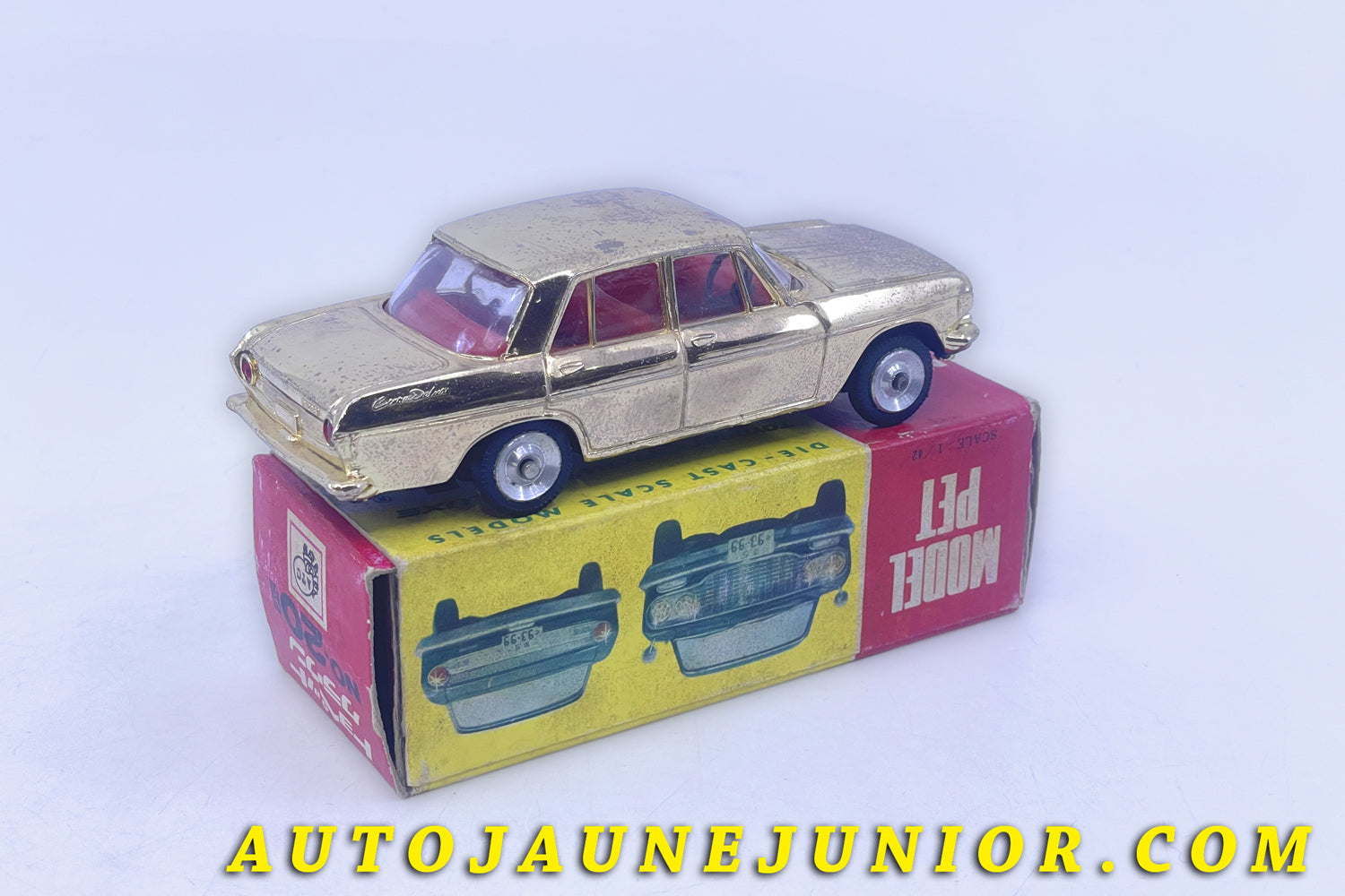 Le #6318 - ATC - Toyopet - Crown Deluxe Gold est en vente sur Auto Jaune Junior ! Découvrez nos collections de diecast Minialuxe, CIJ, C-I-J, JRD, J-R-D,  Matchbox, Majorette… AutoJauneJunior.com : le site de vente en ligne et de partage pour les passionés de miniatures et collectionneurs de jouets anciens ! Des centaines de modèles en vente, et des nouveautés mises en ligne chaque jour à 21h00 !