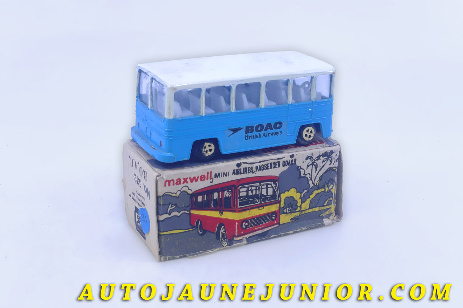 Le #6323 - Maxell - Leyland - Car BOAC est en vente sur Auto Jaune Junior ! Découvrez nos collections de diecast Minialuxe, CIJ, C-I-J, JRD, J-R-D,  Matchbox, Majorette… AutoJauneJunior.com : le site de vente en ligne et de partage pour les passionés de miniatures et collectionneurs de jouets anciens ! Des centaines de modèles en vente, et des nouveautés mises en ligne chaque jour à 21h00 !