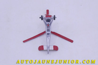 Le Dinky Toys Avion Autogiro La Cieva est en vente sur Auto Jaune Junior ! Découvrez nos collections de diecast Tekno, Politoys, Mebetoys, Mercury, Joal, Diapet, Märklin, TootsieToys.AutoJaune Junior ; Vous avez le même jouet ? Profitez de notre expertise pour vous accompagner dans la vente de vos modèles ou votre collection ! Nous achetons tous lots de miniatures ! Contactez nous !