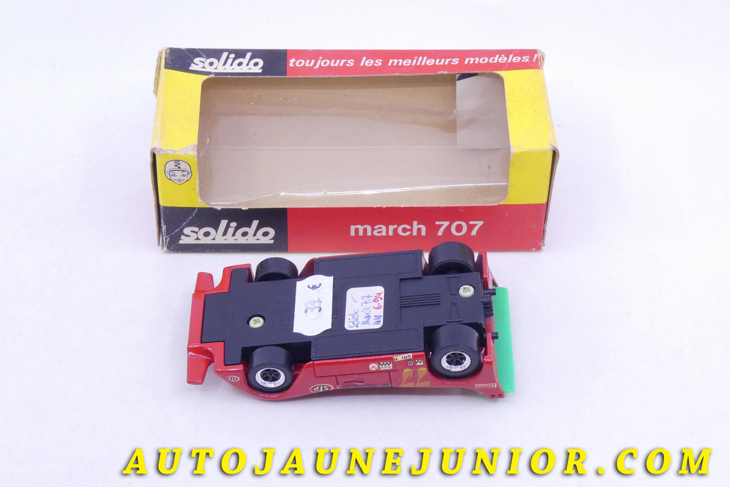 Le Solido March 707 Can Am est en vente sur Auto Jaune Junior ! Découvrez nos collections de diecast Tekno, Politoys, Mebetoys, Mercury, Joal, Diapet, Märklin, TootsieToys.AutoJaune Junior ; Vous avez le même jouet ? Profitez de notre expertise pour vous accompagner dans la vente de vos modèles ou votre collection ! Nous achetons tous lots de miniatures ! Contactez nous !