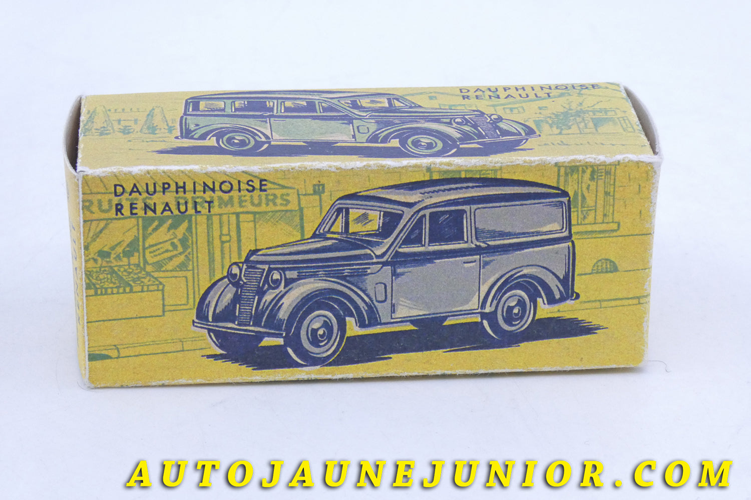 Le C-I-J Renault Dauphinoise 300Kg - Boite "repro" est en vente sur Auto Jaune Junior ! Découvrez nos collections de diecast Tekno, Politoys, Mebetoys, Mercury, Joal, Diapet, Märklin, TootsieToys.AutoJaune Junior ; Vous avez le même jouet ? Profitez de notre expertise pour vous accompagner dans la vente de vos modèles ou votre collection ! Nous achetons tous lots de miniatures ! Contactez nous !