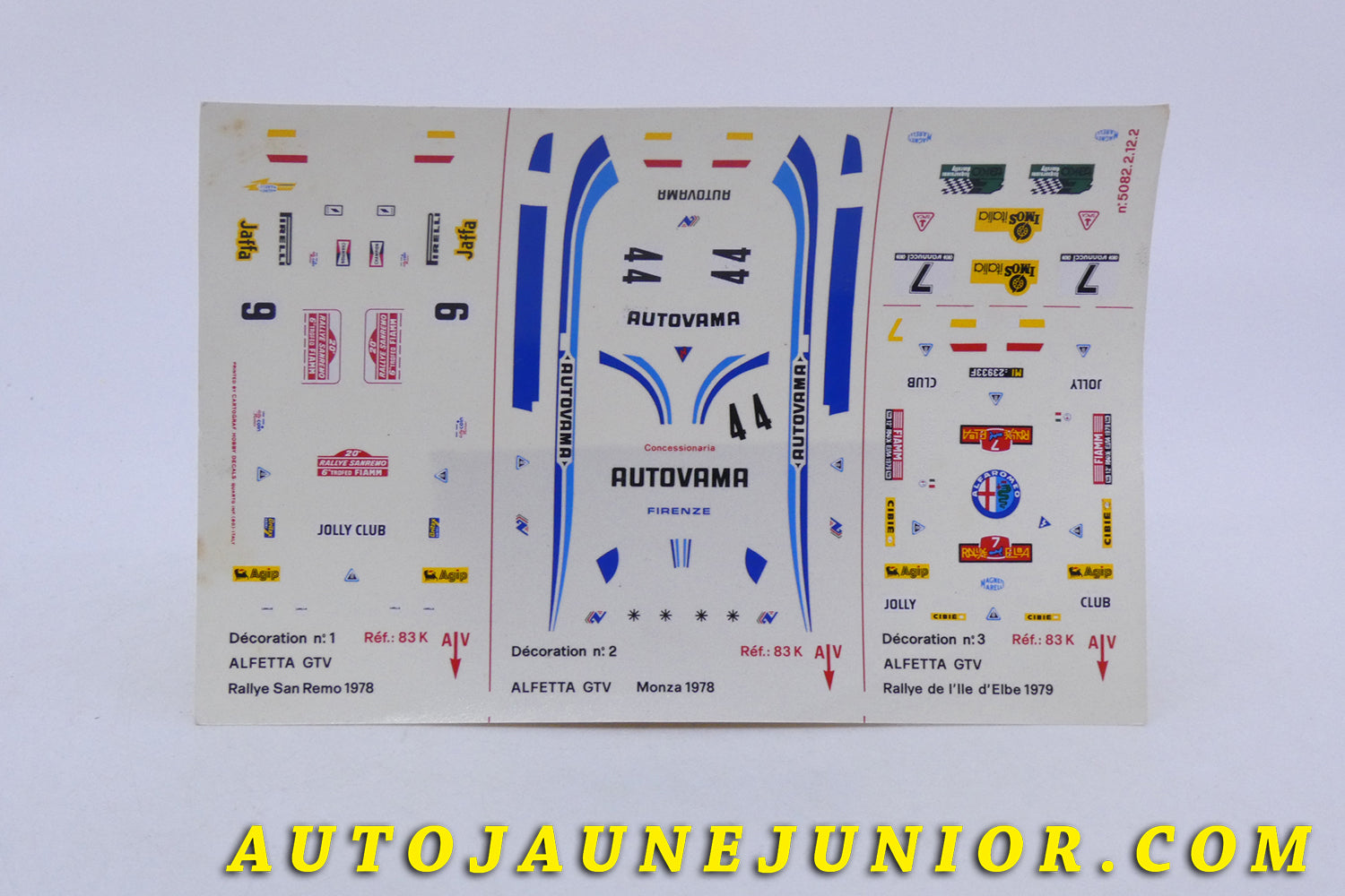 Le Objet divers Document Planche de décalques est en vente sur Auto Jaune Junior ! Découvrez nos collections de diecast Tekno, Politoys, Mebetoys, Mercury, Joal, Diapet, Märklin, TootsieToys.AutoJaune Junior ; Vous avez le même jouet ? Profitez de notre expertise pour vous accompagner dans la vente de vos modèles ou votre collection ! Nous achetons tous lots de miniatures ! Contactez nous !