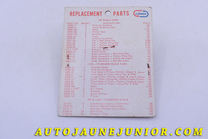 Le Lionel Mercedes 300SL est en vente sur Auto Jaune Junior ! Découvrez nos collections de diecast Tekno, Politoys, Mebetoys, Mercury, Joal, Diapet, Märklin, TootsieToys.AutoJaune Junior ; Vous avez le même jouet ? Profitez de notre expertise pour vous accompagner dans la vente de vos modèles ou votre collection ! Nous achetons tous lots de miniatures ! Contactez nous !