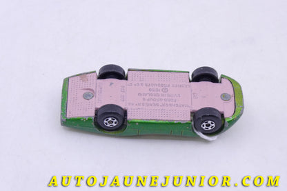 Le Matchbox Ford Groupe 6 est en vente sur Auto Jaune Junior ! Découvrez nos collections de diecast Tekno, Politoys, Mebetoys, Mercury, Joal, Diapet, Märklin, TootsieToys.AutoJaune Junior ; Vous avez le même jouet ? Profitez de notre expertise pour vous accompagner dans la vente de vos modèles ou votre collection ! Nous achetons tous lots de miniatures ! Contactez nous !