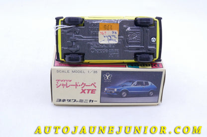 Le Diapet Daihatsu Charade coupé XTE est en vente sur Auto Jaune Junior ! Découvrez nos collections de diecast Tekno, Politoys, Mebetoys, Mercury, Joal, Diapet, Märklin, TootsieToys.AutoJaune Junior ; Vous avez le même jouet ? Profitez de notre expertise pour vous accompagner dans la vente de vos modèles ou votre collection ! Nous achetons tous lots de miniatures ! Contactez nous !