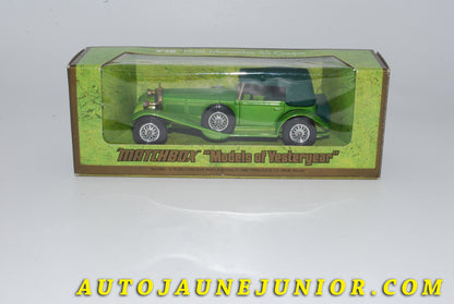 Le #3767 - Matchbox - Mercedes - SS coupé "1928" est en vente sur Auto Jaune Junior ! Tekno, Politoys, Mebetoys, Mercury, Joal, Diapet, Märklin, TootsieToys.Vous avez le même jouet ? Profitez de notre expertise pour vous accompagner dans la vente de vos modèles ou votre collection ! Nous achetons tous lots de miniatures ! Contactez nous ! contact@autojaunejunior.com. 