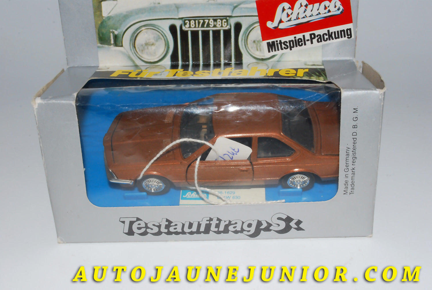 Le #3778 - Schuco - BMW - 630 berline  est en vente sur Auto Jaune Junior ! Tekno, Politoys, Mebetoys, Mercury, Joal, Diapet, Märklin, TootsieToys.Vous avez le même jouet ? Profitez de notre expertise pour vous accompagner dans la vente de vos modèles ou votre collection ! Nous achetons tous lots de miniatures ! Contactez nous ! contact@autojaunejunior.com. 