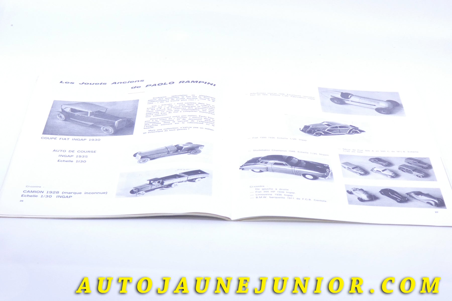 Le Objet divers Magazine Modélisme #75 est en vente sur Auto Jaune Junior ! Découvrez nos collections de diecast Tekno, Politoys, Mebetoys, Mercury, Joal, Diapet, Märklin, TootsieToys.AutoJaune Junior ; Vous avez le même jouet ? Profitez de notre expertise pour vous accompagner dans la vente de vos modèles ou votre collection ! Nous achetons tous lots de miniatures ! Contactez nous !