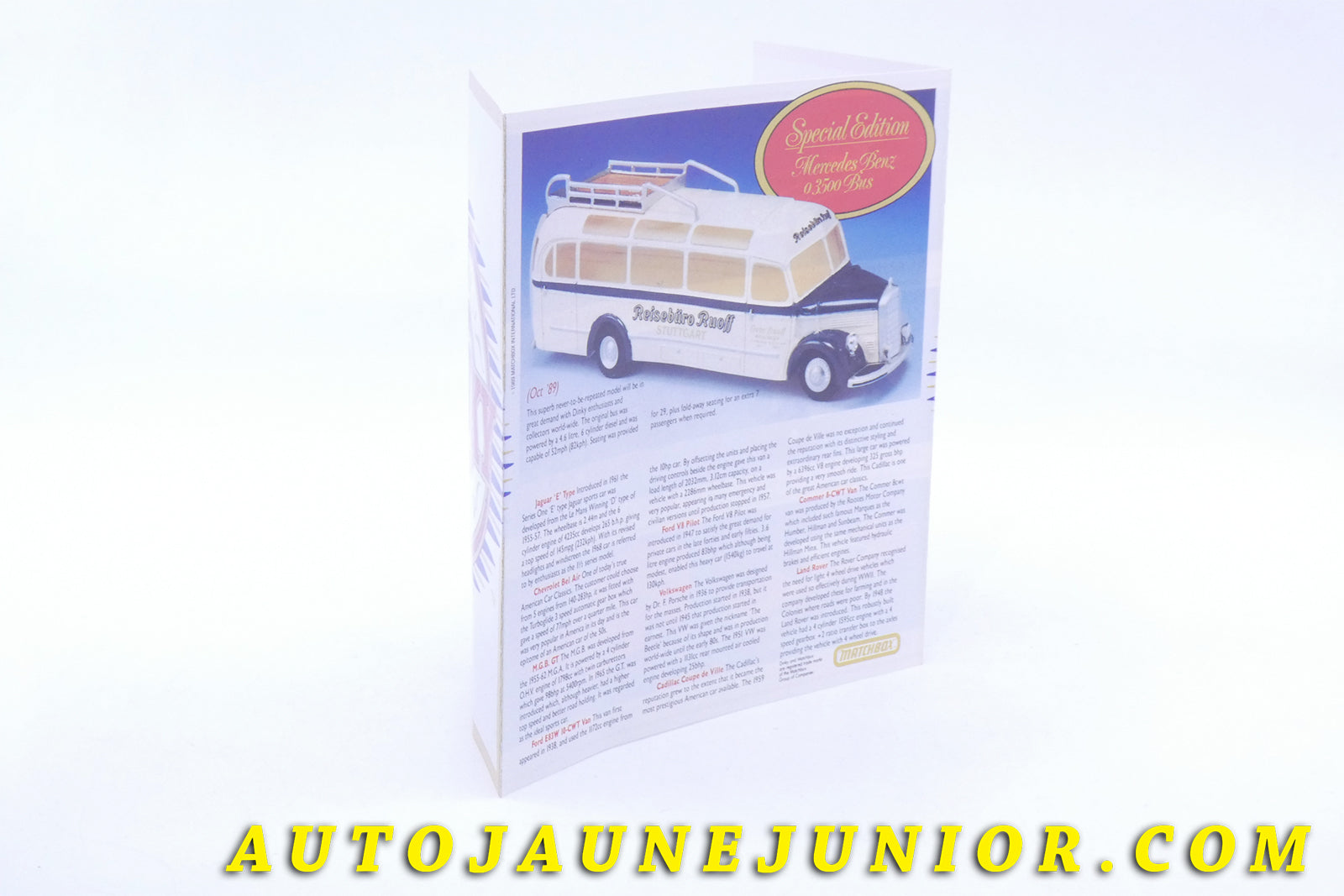 Le #3821 - Dinky Toys - Dépliant - The NEW Dinky Collection (Collection R.Goirand) est en vente sur Auto Jaune Junior ! Tekno, Politoys, Mebetoys, Mercury, Joal, Diapet, Märklin, TootsieToys.Vous avez le même jouet ? Profitez de notre expertise pour vous accompagner dans la vente de vos modèles ou votre collection ! Nous achetons tous lots de miniatures ! Contactez nous ! contact@autojaunejunior.com. 