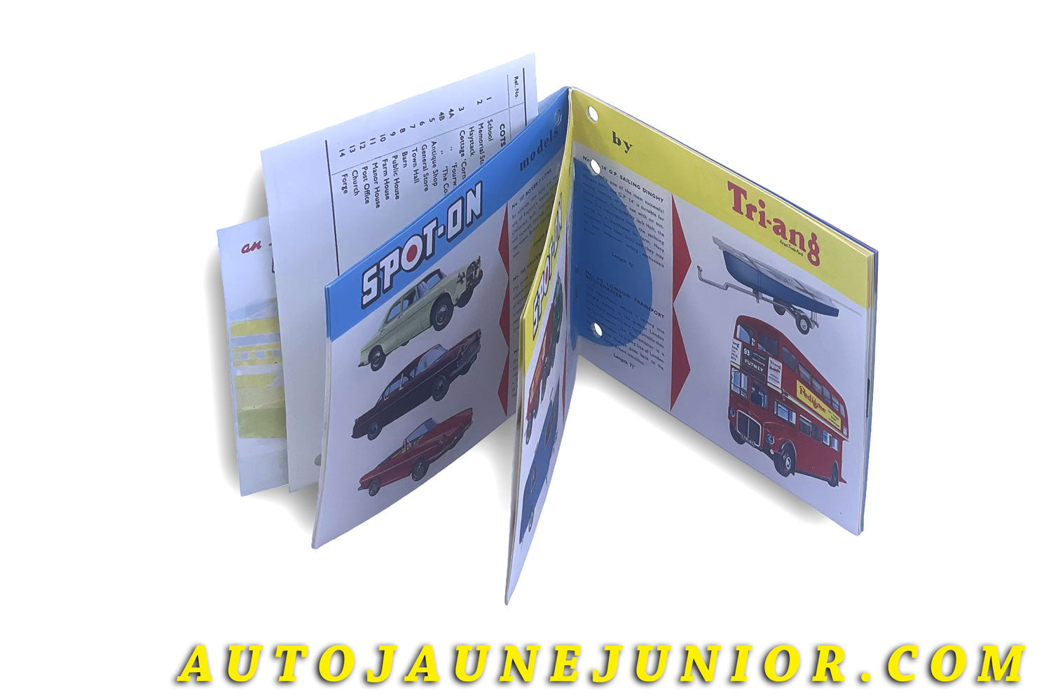 Le #3864 - Spot-On - Catalogue - Edition 1961 - 40 Pages ! est en vente sur Auto Jaune Junior ! Tekno, Politoys, Mebetoys, Mercury, Joal, Diapet, Märklin, TootsieToys.Vous avez le même jouet ? Profitez de notre expertise pour vous accompagner dans la vente de vos modèles ou votre collection ! Nous achetons tous lots de miniatures ! Contactez nous ! contact@autojaunejunior.com. 