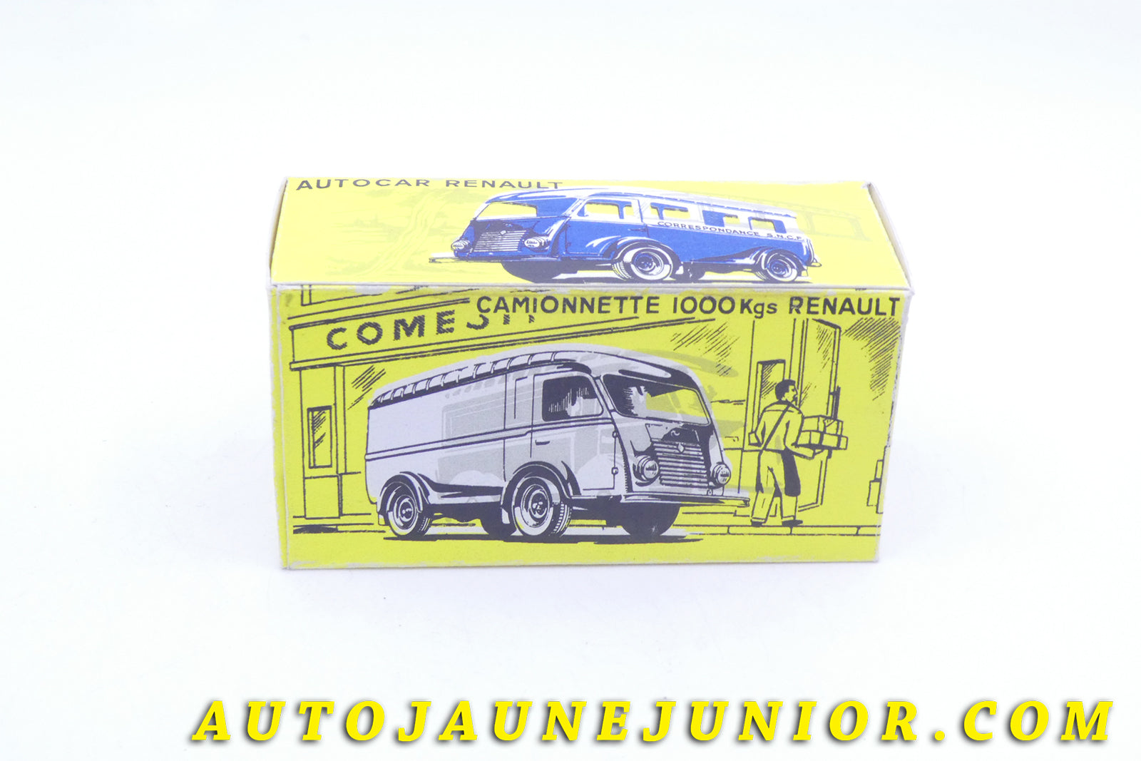 Le #3954 - C-I-J - Renault - 1000Kgs fourgon police est en vente sur Auto Jaune Junior ! Tekno, Politoys, Mebetoys, Mercury, Joal, Diapet, Märklin, TootsieToys.Vous avez le même jouet ? Profitez de notre expertise pour vous accompagner dans la vente de vos modèles ou votre collection ! Nous achetons tous lots de miniatures ! Contactez nous ! contact@autojaunejunior.com. 