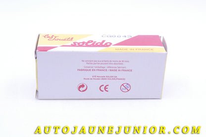 Le #3969 - Solido - Citroën - 4 Cv 1954 "Les Jouets Solido" est en vente sur Auto Jaune Junior ! Tekno, Politoys, Mebetoys, Mercury, Joal, Diapet, Märklin, TootsieToys.Vous avez le même jouet ? Profitez de notre expertise pour vous accompagner dans la vente de vos modèles ou votre collection ! Nous achetons tous lots de miniatures ! Contactez nous ! contact@autojaunejunior.com. 
