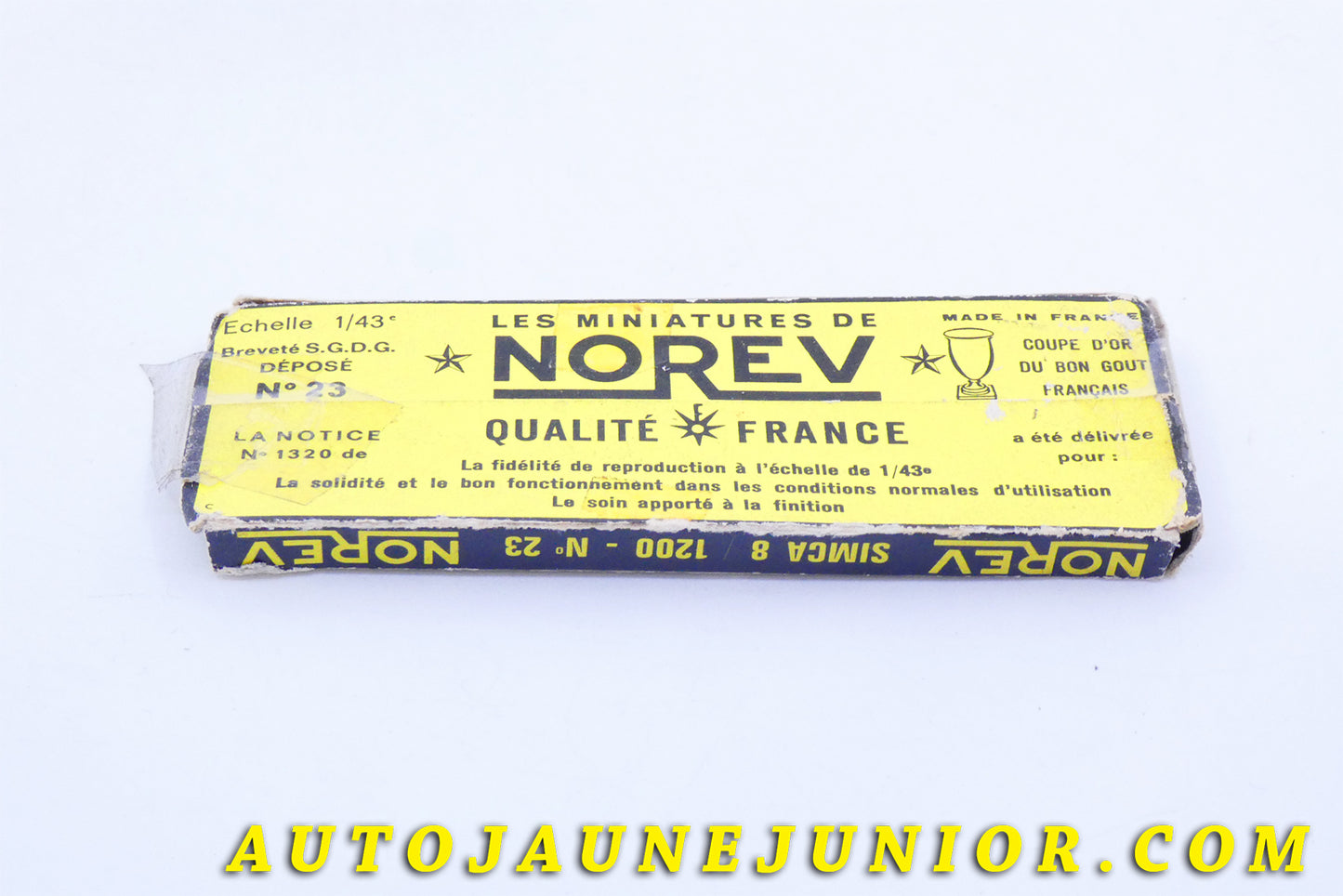 Le #3976 - Norev - Simca - Simca 8-1200 est en vente sur Auto Jaune Junior ! Tekno, Politoys, Mebetoys, Mercury, Joal, Diapet, Märklin, TootsieToys.Vous avez le même jouet ? Profitez de notre expertise pour vous accompagner dans la vente de vos modèles ou votre collection ! Nous achetons tous lots de miniatures ! Contactez nous ! contact@autojaunejunior.com. 