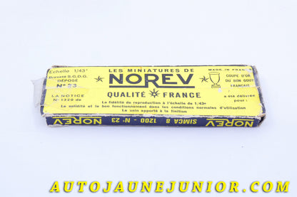 Le #3976 - Norev - Simca - Simca 8-1200 est en vente sur Auto Jaune Junior ! Tekno, Politoys, Mebetoys, Mercury, Joal, Diapet, Märklin, TootsieToys.Vous avez le même jouet ? Profitez de notre expertise pour vous accompagner dans la vente de vos modèles ou votre collection ! Nous achetons tous lots de miniatures ! Contactez nous ! contact@autojaunejunior.com. 