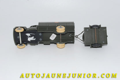 Le #4110 - JRD - Citroën -  T55 ridelles bâché militaire avec tonne à eau est en vente sur Auto Jaune Junior ! Tekno, Politoys, Mebetoys, Mercury, Joal, Diapet, Märklin, TootsieToys.Vous avez le même jouet ? Profitez de notre expertise pour vous accompagner dans la vente de vos modèles ou votre collection ! Nous achetons tous lots de miniatures ! Contactez nous ! contact@autojaunejunior.com. 