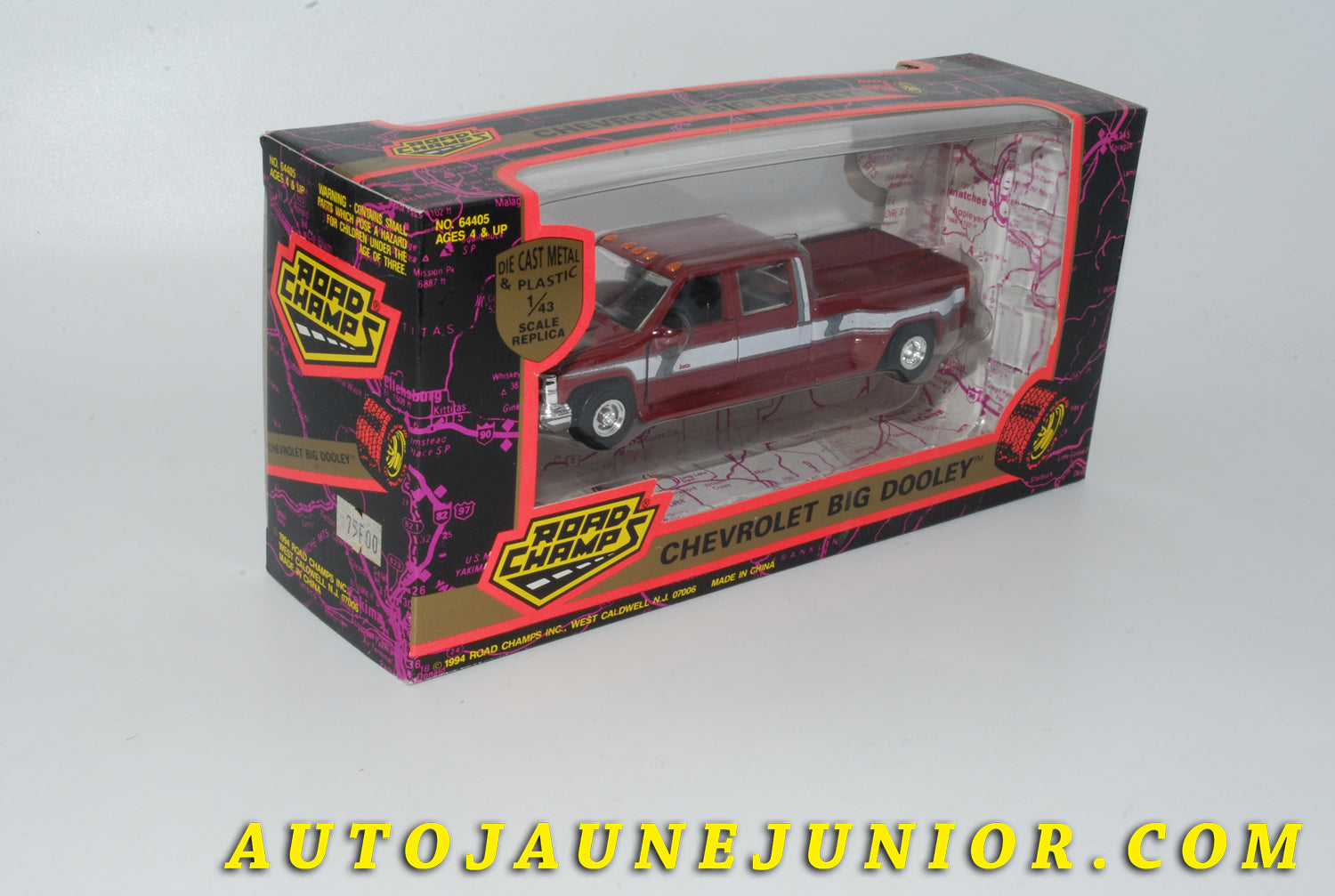 Le #4265 - Autre Fabriquant - Chevrolet - Pick Up Big Dooley est en vente sur Auto Jaune Junior ! Tekno, Politoys, Mebetoys, Mercury, Joal, Diapet, Märklin, TootsieToys.Vous avez le même jouet ? Profitez de notre expertise pour vous accompagner dans la vente de vos modèles ou votre collection ! Nous achetons tous lots de miniatures ! Contactez nous ! contact@autojaunejunior.com. 