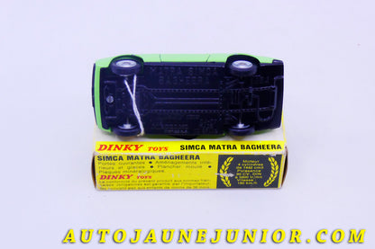 Le #4306 - Dinky Toys - Matra - Matra Bagheera est en vente sur Auto Jaune Junior ! Tekno, Politoys, Mebetoys, Mercury, Joal, Diapet, Märklin, TootsieToys.Vous avez le même jouet ? Profitez de notre expertise pour vous accompagner dans la vente de vos modèles ou votre collection ! Nous achetons tous lots de miniatures ! Contactez nous ! contact@autojaunejunior.com. 