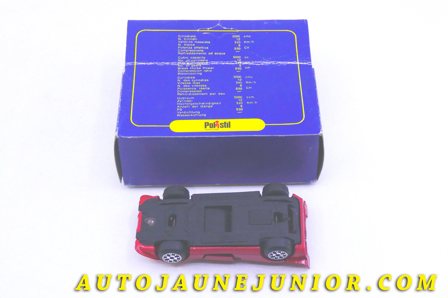 Le #4345 - Polistil (by Politoys) - Ferrari - 512 S #4  est en vente sur Auto Jaune Junior ! Tekno, Politoys, Mebetoys, Mercury, Joal, Diapet, Märklin, TootsieToys.Vous avez le même jouet ? Profitez de notre expertise pour vous accompagner dans la vente de vos modèles ou votre collection ! Nous achetons tous lots de miniatures ! Contactez nous ! contact@autojaunejunior.com. 