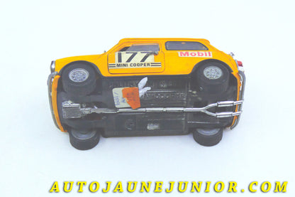 Le #4347 - Politoys - Morris - Cooper #177 « Mobil » est en vente sur Auto Jaune Junior ! Tekno, Politoys, Mebetoys, Mercury, Joal, Diapet, Märklin, TootsieToys.Vous avez le même jouet ? Profitez de notre expertise pour vous accompagner dans la vente de vos modèles ou votre collection ! Nous achetons tous lots de miniatures ! Contactez nous ! contact@autojaunejunior.com. 