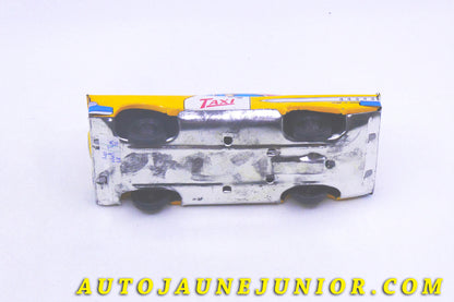 Le #4393 - Japon - Taxi - Yellow Cab (style Edsel 1958) est en vente sur Auto Jaune Junior ! Tekno, Politoys, Mebetoys, Mercury, Joal, Diapet, Märklin, TootsieToys.Vous avez le même jouet ? Profitez de notre expertise pour vous accompagner dans la vente de vos modèles ou votre collection ! Nous achetons tous lots de miniatures ! Contactez nous ! contact@autojaunejunior.com. 